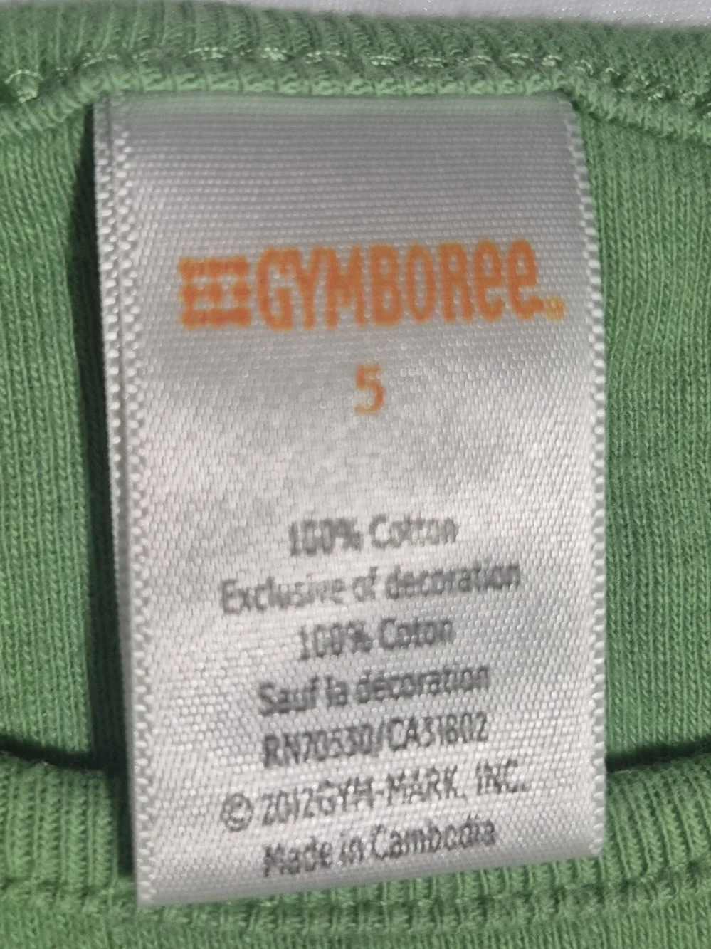 2012 Gymboree 'Bright Tulip' Girls Size 5 Kahki Shorts, SS T-shirt & 2Hair Clips